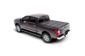 BAK IND 448525 BAK MX4 2017 TITAN 5'6' Hard Folding; 3 Folds/ 4 Panels; Front Hinge Allows Entire Tonneau to Flip Up When Folded; Lockable Using Tailgate Handle Lock; Black Matte; Aluminum; Can Be Used With BAK Tool Box