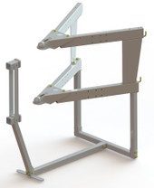 HUSKY TOWING 33144 2 TIER W/D DISPLAY Weight Distribution; Steel Floor Stand; 54-3/5 Inch Length x 35 Inch Width x 53-3/4 Inch Height; Without Product/ With Hooks and Fasteners