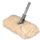 SHURHOLD IND 1710C SWIVEL PAD & LAMBS WOOL COVER COMBO For Cleaning High Up Windows Or Fixtures; Cream; Synthetic Lambs Wool; Single; With Scouring Pad Base; Compatible With All Shurhold Handles