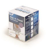 CAMCO 57101 POP-A-TISSUE CLEAR Holds Most Boutique Size Tissue Brands; Under Cabinet Screw In Mount; Clear; Plastic