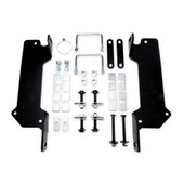 HUSKY TOWING 33222 2020+ GM 2500/3500 5TH WHL BRK 2 Piece Bracket; 4 Bolt Mounting Style; Use With 30686 Rails; No Drilling Required