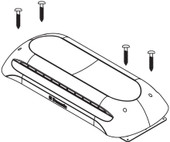 DOMETIC 3311236.024 VENT ROOF KIT BLACK Use With Dometic Refrigerator; Exhaust Roof Vent; Rectangular; Black; Plastic; With Base And Cover