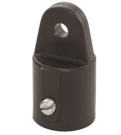 WHITECAP IND 3416BP 3/4' OUTSIDE EYE END (PR) BLK 3/4 Inch Round; With 1/4 Inch Pin; Black; Nylon; With Set Screw; Outside Eye End
