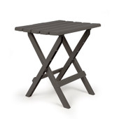 CAMCO 51885 TABLE FOLDING LG CHARCOAL 18 Inch Length x 15 Inch Width x 19-1/2 Inch Height; 40 Pound Weight Capacity; Folding; Charcoal; Plastic