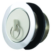 JR PRODUCTS 9495-205-022 STRNR W/RSTPR LKNT&RWSHR Fits Up to 2 Inch Drain Opening; Die Cast Steel; With 1-5/8 Inch Rubber Stopper/ Plastic Washer/ Rubber Washer/ Slipnut