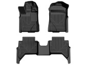 Husky Liner 94171;Floor Liner; WeatherBeater; Black; Molded Fit; Raised Channels And Edges; TPO (Thermoplastic Olefin); 3 Piece