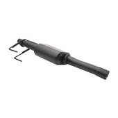 SPEEDFX 176330 SPEEDFX 3' IN  2.5' DUAL OUT 409 Stainless Steel; Single 3 Inch Offset Inlet; Dual 2-1/4 Inch Outlet; Black; Body Measures 10 Inch Length x 10 Inch Width x 5 Inch Height/ 38 Inch Overall Length