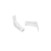 CAMCO 51077 DLX TABLECLOTH CLAMP 4PK BILINGUAL For Tables Up To 1-1/2 Inch Thick; White; Plastic; Spring Loaded; Package of 4; With English/ French Language Packaging
