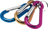 PERFORM TOOL W3203 CARABINER Straight Gate; D-Shape; Anodized Aluminum; Key Holder Only