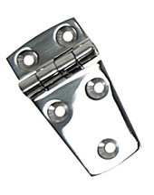 WHITECAP IND 6007C SHORT SIDED DOOR HINGE  2 Short Side Plate Hinge; 2-1/4 Inch Length x 1-1/2 Inch Width; Silver; Stainless Steel; Single