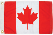 TAYLOR MADE 1319 CANADA  12X18 Canada Flag; 18 Inch Length x 12 Inch Height; Nylon; With Brass Grommets