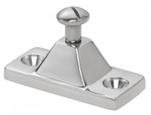 WHITECAP IND S-1434C C.P. ZAMAC SIDE MOUNT DECK HINGE Side Mount Deck Hinge; 2 Inch Length x 7/8 Inch Width; Silver; Zamac; Single; For Fresh Water installation only