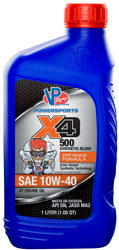 VP FUEL VP7194003 X4-500 10W40 SEMI-SYNTHETIC SAE 10W-40; Synthetic Blend; 1.05 Quart Bottle; Single
