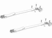 BAK IND PARTS-356A0003 BAKFLIP BOTTOM BUCKLE KIT For All BAKFlip Models; Underside Buckle Kit; With 2 Complete Sets