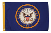 TAYLOR MADE 1619 US NAVY SEAL 12X18 FLAG US Navy Seal Military Flag; 18 Inch Length x 12 Inch Height; Nylon; With Brass Grommets