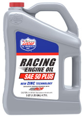 LUCAS OIL 10347 SAE 50 PLUS RACING MOTOR SAE 50 Plus; 5 Quart Jug; Single