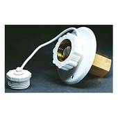 AQUA PRO 27869 WATER FILL FLUSH MNT AQUA PRO Used For RV Fresh Water System; Surface Mount Flange Type; 1/2 Inch Female Pipe Thread Inside Connection; 1-1/4 Inch Diameter Cutout Size; 3 Inch Outside Diameter; Aluminum; Without Retail Packaging