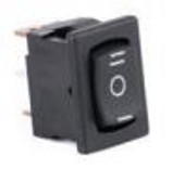 SIERRAMARINE RK40850 ROCKER SWITCH  COMPACT ROCKER SPDT 12 Amp At 125 Volt AC/ 10 Amp At 250 Volt AC; Rocker Switch; Rectangular; Black; Single Pole Double Throw (SPDT)