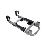 CAMCO 51492 BIKE RACK LADDER MT BILIN Mounts To RV Or Van Ladder; Holds 2 Bikes; Up To 60 Pound Weight Capacity; Cradle System With Straps; Without Lock; Foldable; Silver; Steel; With Soft Grip Handles And Locking Pins CAMCO 51492 BIKE RACK LADDER MT BILIN Mounts To RV Or Van Ladder; Holds 2 Bikes; Up To 60 Pound Weight Capacity; Cradle System With Straps; Without Lock; Foldable; Silver; Steel; With Soft Grip Handles And Locking Pins