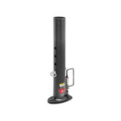 BULLDOG/FULT 0287610300 20K ADJ GOOSE CPLR Adjustable Round; 20000 Pound Capacity; 2-5/16 Inch Ball; 8 Inch Adjustment; 27.2 Inch Retracted Overall Height; Steel