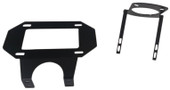 TRAILFX JL07LP LICENSE PLATE MOUNT/JL SPARE TIRE Textured Powder Coated; Black; Steel; Designed for Spare Tire & Wheel Mount; With Hardware And LED Lights