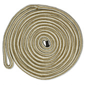 CMP GROUP CDL1215WG 1/2IN-15FT DBLBRD CMP DOCKLINE WG Double Braided; UV Resistant/ Abrasion Resistant; 1/2 Inch Diameter x 15 Foot Length; White Gold; Nylon