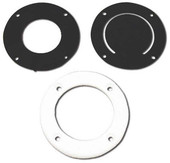 MOELLER 020308-10 COCKPIT SCUPPER VALVE 2-7/8 Inch Diameter; Plastic; White; Single; With Soft Black Flapper; For Boats With self Bailing Cockpits