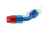 SPEEDFX 510845 -8AN X 45  R/B HOSE END Full Swivel; -8AN; 45 Degree; Anodized; Red/Blue; Aluminum; Single