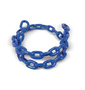 GREENFIELD 2115-R VNYL CTD CHAIN 1/4X4 ROYAL Steel Chain; 1300 Pound Working Load Limit; 1/4 Inch Diameter x 4 Foot Length; Vinyl Coated; Royal Blue; Stainless Steel; Chain Only