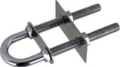 SEA DOG 080135-1 STAINLESS STERN EYE 3/8' X 3-1 Stern Tie Down Mount; 16000 Pound Capacity; 304 Stainless Steel; 3/8 Inch NC Threaded Shaft; 4-15/16 Inch Length; Single; With Adjustable Nut/ 2-1/4 Inch Length x 3/4 Inch Width Backing Plate