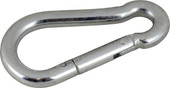 SEA DOG 156060-1 GALVANIZED STEEL SNAP 2-3/8' Interlocking/ Spring Loaded Gate; Gourd Shaped; 5/16 Inch Eye Diameter; 5/16 Inch Opening; 2-3/8 Inch Length; Electro-Galvanized Mild Steel; 560 Pound Capacity