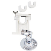 SHAKESPEARE 410-R SWIVELKIT:81-S MNT&408R STNFOFF BKT For Use With 1 Inch/ 1-1/8 Inch/ 1-1/2 Inch Diameter Antennas; 81-S Style Stainless Steel Swivel Mount; With 408-R Style Molded Plastic Upper Bracket Mount Kit/ Inserts