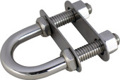 SEA DOG 080035-1 STAINLESS BOW EYE 3/8'X 3-1/2' Bow Tie Down Mount; 16000 Pound Capacity; 304 Stainless Steel; 3/8 Inch NC Threaded Shaft; 4-15/16 Inch Length; Single; With Adjustable Nuts