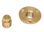SEA DOG 520040-1 BRONZE GARBOARD DRAIN Garboard Drain And Plug; 1/2 Inch NPT Tapered Threaded Plug; 2 Inch Diameter Flange; Bronze