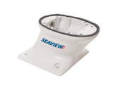 SEAVIEW PMF-57-M1 MODULAR MOUNT 5' FWD RAKED For Use With 18 To 24 Inch Radome Radar Antenna/ Up To 16 Inch Satellite TV Antenna; 7 Inch Width x 5 Inch Height; White; Forward Leaning Mount