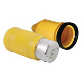 MARINCO 6364CRV.VPK 50A CONNECTOR & BOOT KIT Replacement Connector; 50 Amp; Female Ends; Yellow; 3 Pole; 4 Wire; With Packaging