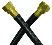 JR PRODUCTS 07-30955 1/4' OEM LP SUP HOSE 144' 1/4 Inch Inside Diameter Rubber Supply Hose; 3/8 Inch Female Swivel SAE Flare End x 3/8 Inch Female Swivel SAE Flare End; 144 Inch Length; UL/ CSA Approved