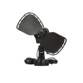 CAFRAMO 747DCBCS ULTIMATE  12V CABIN FAN  7' (LIGHTE 7 Inch; 2 Speed; Cabin Type; 12 Volt; Black; Adjustable Tilting Head; Lighter Plug; With Six Foot Cord/ Suction Cup Mount; Grill-Less