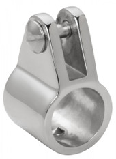 WHITECAP IND 6100C 7/8' - TOP SLIDE WITH BOLT Round Tube; 7/8 Inch Tubing; 1/4 Inch-20 Bolt Size; Silver; Stainless Steel; With Bolt; Single