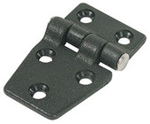 WHITECAP IND S-3032C BLACK NYLON SHORTSIDED DOOR HINGE 2 Short Side Plate Hinge; 2-1/4 Inch Length x 1-3/8 Inch Width; Black; Nylon; Single