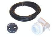 T-H MARINE MAV-2KT-DP MAX AIR SYSTEM Fits 3/4 Inch Hose; White; Single; With Face Plate/ 6 Foot Tubing