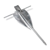 TAYLOR MADE 30103 LEGACY SERIES ANCHOR 18LB Deep Water; Fluke Style; 18 Pound; Holds Up To 46 Feet Length Boat; Galvanized; Steel