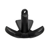 ATTWOOD MARI 9946B1 ACHR-RIVER BLK PVC 18# Deep Water; River Tri-Fluke Style; 18 Pound; PVC Coated; Black; Cast Iron