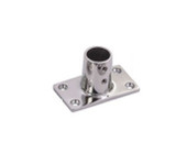 SEA DOG 281901-1 STAINLESS 90  RECTANGULAR BASE 3-3/16 Inch x 1-7/8 Inch Rectangular Base; 90 Degree Angle; Stainless Steel; 1 Inch Outer Diameter