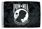 TAYLOR MADE 5624 12X18  POW MIA  FLAG Pow/Mia You Are Not Forgotten Military Flag; 18 Inch Length x 12 Inch Height; Nylon; With Brass Grommets