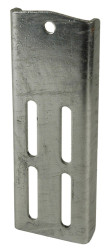 C.E. SMITH 10192G40 11-3/4 DOUBLE U-BOLT BRKT Flat Bunk Mount; 11-3/4 Inch Length x 1/2 Inch Slot; Galvanized; Steel; Single