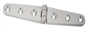 WHITECAP IND S-3430C HD STAMPED S.S. STRAP HINGE  6' Strap Hinge; 6 Inch Length x 1-1/8 Inch Width; Silver; Stainless Steel; Single