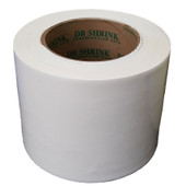 DR.SHRINK DS-714W 4' X 108 ' 9 MIL WHITE Used To Secure Dr Shrink Storage And Transportation Cover Material; Synthetic Rubber Based Clear Adhesive; 108 Foot Length x 4 Inch Width x 10 Mil Thickness; Waterproof; White; Oriented Polyethylene; Single