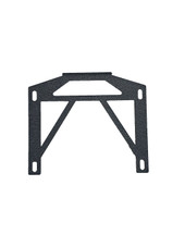 TRAILFX G9028 LICENSE PLATE MOUNT/JK REAR BUMPERS Black Powder Coated; Steel; For JL02T and JL03T Bumpers
