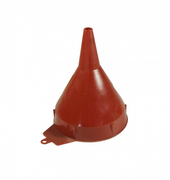 WIRTHCO 32091 1 PINT RED FUNNEL W/SCREE Round; 4-1/2 Inch Top Inside Diameter x 6 Inch Overall Height; 1/2 Inch Spout Outside Diameter x 1-5/8 Inch Spout Length; 1 Pint Capacity; Red; Polyethylene; With Screen